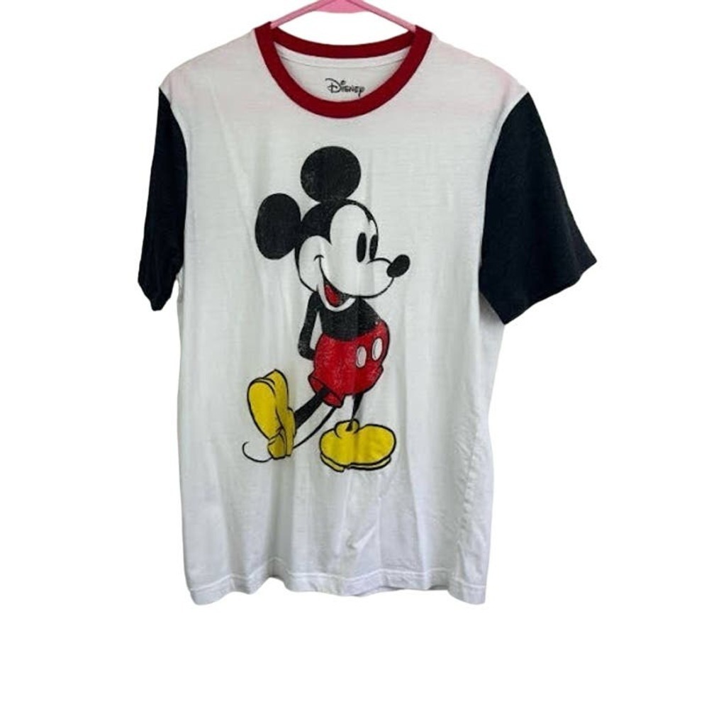 Disney Mickey Mouse graphic tee color block short sleeve size medium